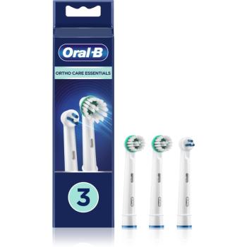 Oral B Ortho Care Essentials końcówki wymienne do szczoteczki do zębów dla osób noszących aparaty ortodontyczne 3 szt.