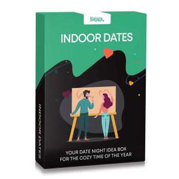 Spielehelden Indoor Dates, gra karciana dla par, 55 pomysłów na romantyczne randki, prezent na ślub, język angielski