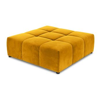 Żółta aksamitna sofa moduł Rome Velvet - Cosmopolitan Design