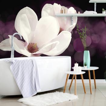 Samoprzylepna tapeta kwiat magnolii na abstrakcyjnym tle - 375x250