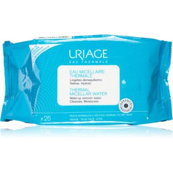 Uriage Hygiène Thermal Micellar Water - Normal to Dry Skin chusteczki oczyszczające do cery normalnej i suchej 25 szt.