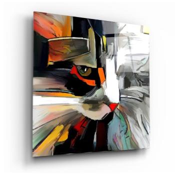 Szklany obraz Insigne Abstract Cat, 60x60 cm