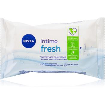 Nivea Intimo Fresh delikatne chusteczki oczyszczające do higieny intymnej 15 szt.