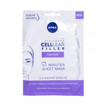 Nivea Hyaluron Cellular Filler 10 Minutes Sheet Mask 1 szt maseczka do twarzy dla kobiet