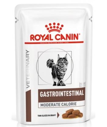ROYAL CANIN Cat Gastro Intestinal Moderate Calorie 24 x 85 g mokra karma dla kotów z zaburzeniami żołądkowo-jelitowymi, z tendencją do nadwagi