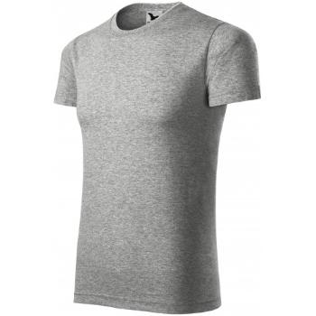 Koszulka z krótkim rękawem, ciemnoszary marmur, XL