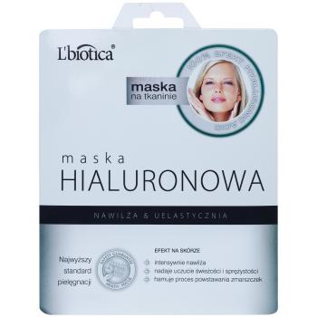 L’biotica Masks Hyaluronic Acid maseczka płócienna o działaniu nawilżającym i wygładzającym 23 ml