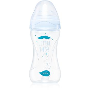 Nuvita Cool Bottle 3m+ butelka dla noworodka i niemowlęcia Transparent blue 250 ml