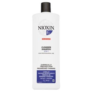 Nioxin System 6 Cleanser Shampoo szampon oczyszczący do włosów poddanych obróbce chemicznej 1000 ml