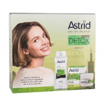 Astrid Citylife Detox zestaw Krem na dzień 50 ml + Woda micelarna 3w1 400 ml dla kobiet