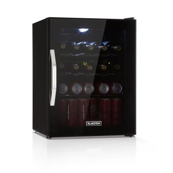 Klarstein Beersafe XL Onyx, lodówka na napoje, D, LED, metalowe półki, szklane drzwi