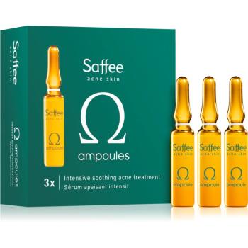 Saffee Acne Skin Omega Ampoules - 3x Intensive Soothing Acne Treatment ampułki – 3-dniowy pielęgnacyjny zestaw startowy łagodząca objawy trądziku 3x2