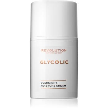 Revolution Skincare Glycolic Acid Glow rozświetlający i regenerujący krem na noc 50 ml