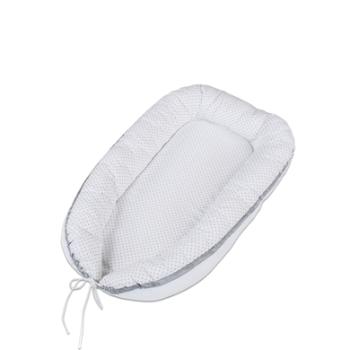 babybay ® przytulić gniazdo white dots pearl grey
