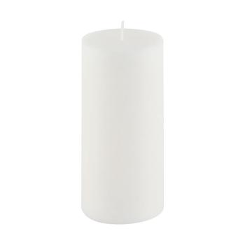 Biała świeczka Ego Dekor Cylinder Pure, 50 h