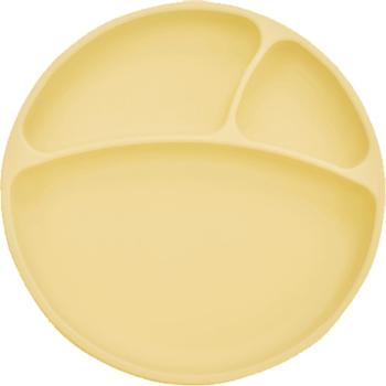 Minikoioi Puzzle Plate Yellow dzielony talerz z przyssawką 1 szt.