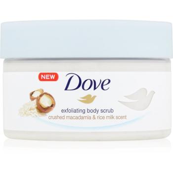 Dove Exfoliating Body Scrub Crushed Macadamia & Rice Milk odżywczy peeling do ciała 225 ml
