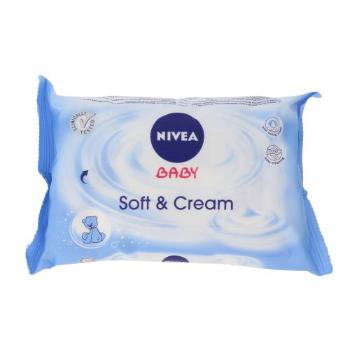 Nivea Baby Soft & Cream 63 szt chusteczki oczyszczające dla dzieci Uszkodzone opakowanie