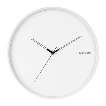 Biały zegar ścienny Karlsson Hue