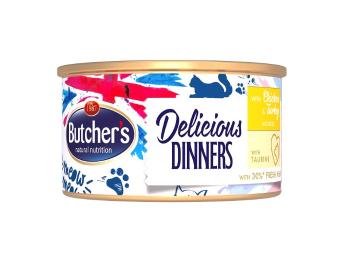 BUTCHER'S Classic Delicious Dinners z kurczakiem i indykiem mus 85 g