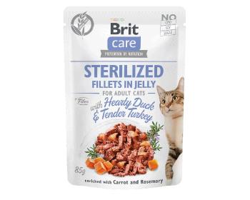 BRIT Care Sterilized Fillets in Jelly Duck&amp;Turkey 24 x 85 g kaczka i indyk dla kotów po sterylizacji