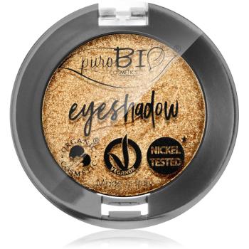 puroBIO Cosmetics Compact Eyeshadows cienie do powiek odcień 24 Gold 2,5 g