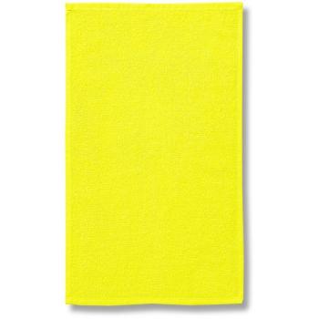 Mały bawełniany ręcznik 30x50cm, cytrynowo żółty, 30x50cm