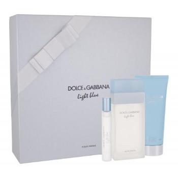 Dolce&Gabbana Light Blue zestaw Edt 100ml + 100ml Krem do ciała + 7,4ml Edt dla kobiet