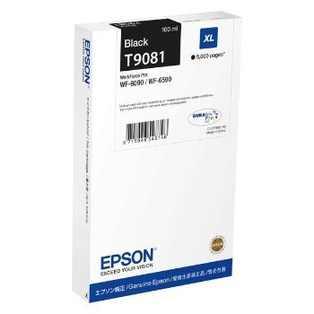 Epson originální ink C13T908140, T9081, XL, black, 100ml, Epson WorkForce Pro WF-6090DW