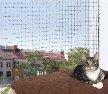 Ochrona sieci dla kotów - 3x2m / czarny
