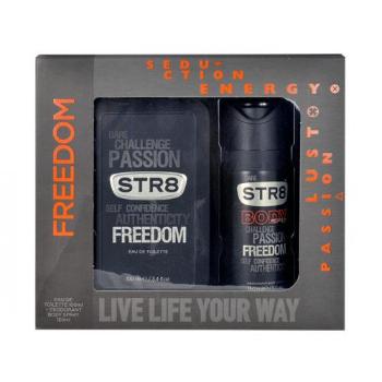 STR8 Freedom zestaw Edt 100ml + 150ml deodorant dla mężczyzn Uszkodzone pudełko