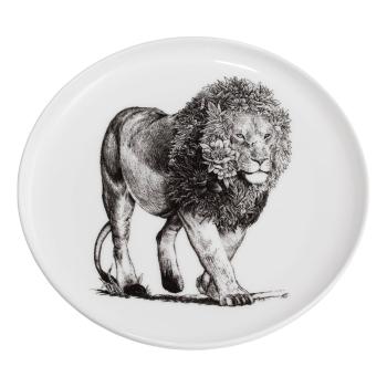 Biały porcelanowy talerz Maxwell & Williams Marini Ferlazzo Lion, ø 20 cm