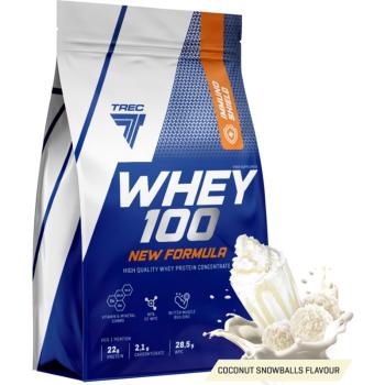 Trec Nutrition Whey 100 New Formula białko serwatkowe smak Coconut Snowballs 700 g