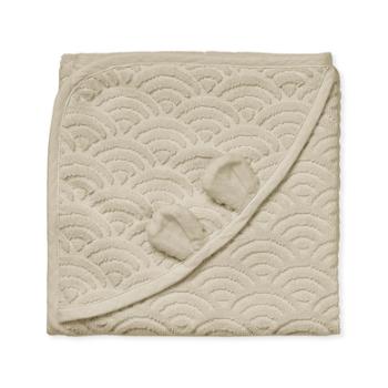 Cam Cam® COPENHAGEN Ręcznik kąpielowy z kapturem z uszami Baby beige