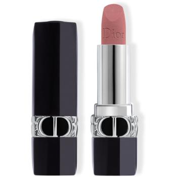 DIOR Rouge Dior trwała szminka flakon napełnialny odcień 100 Nude Look Velvet 3,5 g