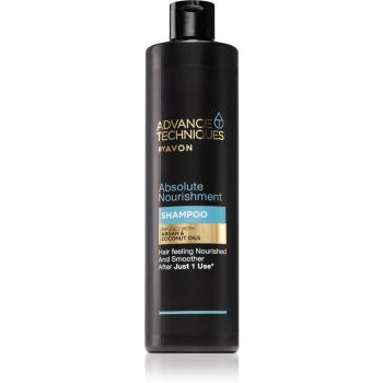 Avon Advance Techniques Absolute Nourishment odżywczy szampon z olejkiem arganowym marokńskim do wszystkich rodzajów włosów 400 ml