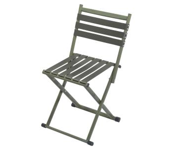 Składane krzesło kempingowe z oparciem zielone