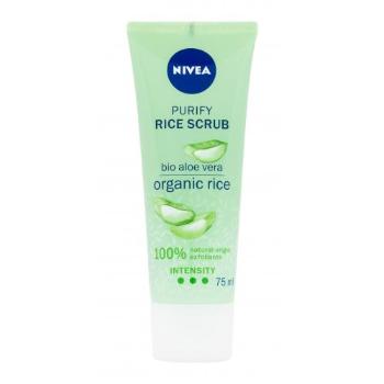 Nivea Rice Scrub Aloe Vera 75 ml peeling dla kobiet