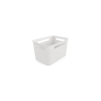 Biały koszyk z plastiku z recyklingu Brisen – Rotho