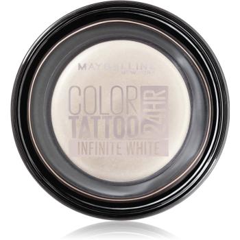 Maybelline Color Tattoo żelowe cienie do powiek odcień Infinite White 4 g
