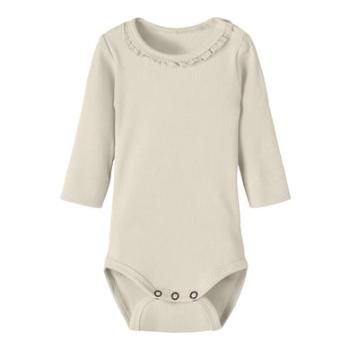 Lil'Atelier Bodysuit z długim rękawem Nbfgago Turtledove