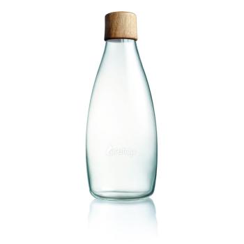 Szklana butelka z drewnianą zakrętką ReTap, 800 ml
