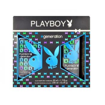 Playboy Generation For Him zestaw Edt 50ml + 250ml Żel pod prysznic dla mężczyzn Uszkodzone pudełko