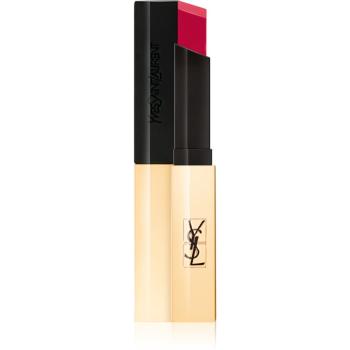 Yves Saint Laurent Rouge Pur Couture The Slim cienka matująca szminka z zamszowym wykończeniem odcień 15 Fuchsia Atypique 2,2 g