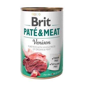 BRIT Pate&amp;Meat venison 6 x 400 g pasztet z dziczyzną