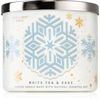 Bath & Body Works White Tea& Sage świeczka zapachowa 411 g