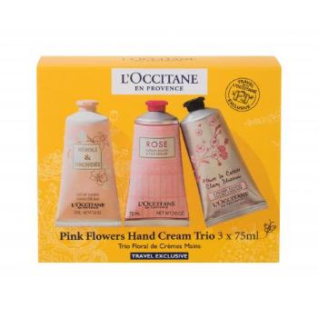 L'Occitane Pink Flowers Hand Cream Trio zestaw