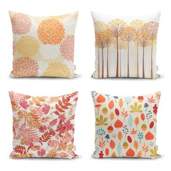 Zestaw 4 poszewek na poduszki Minimalist Cushion Covers Autumn Design, 45x45 cm