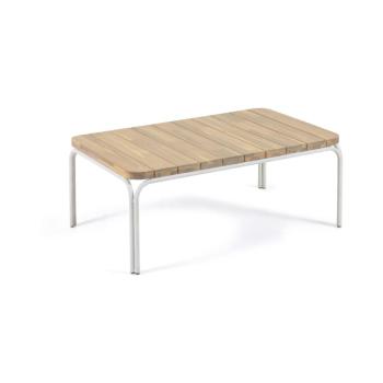 Ogrodowy stół z blatem z drewna akacjowego Kave Home Cailin, 100x60 cm
