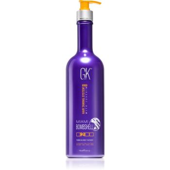 GK Hair Miami Bombshell nawilżająca maseczka wygładzająca dla włosów rozjaśnionych lub z balejażem 710 ml